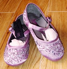 BNWT NEXT GIRLS MARY JAYNE SHOES UK 7 NEW PARTY BRIDESMAID PINK LILAC TOP COAT