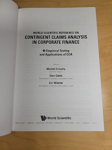 World Scientific Reference On Contingent Claims Analysis In Corporate Finance - Picture 18 of 24