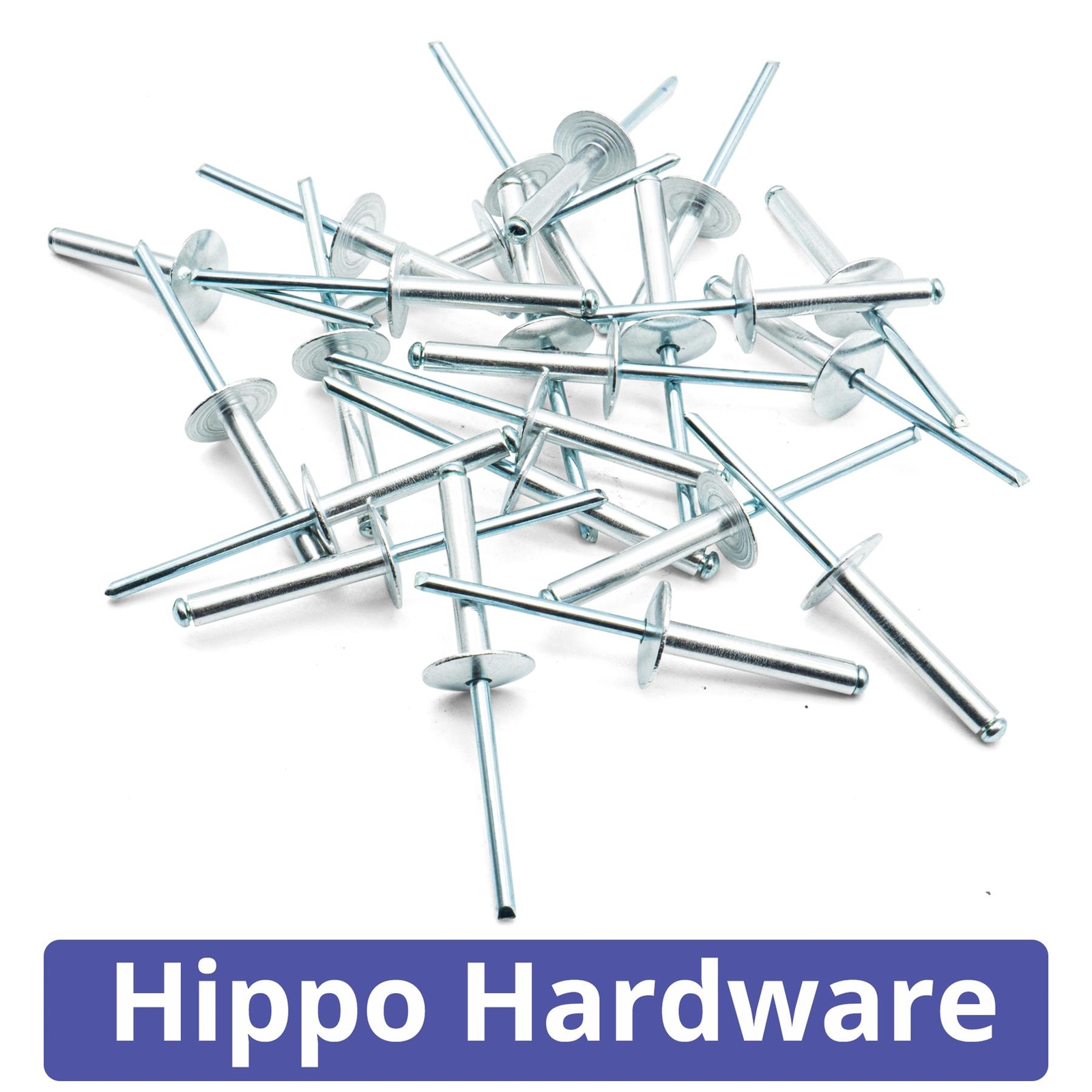 Extra Large Flange Head Pop Rivets Open Blind Aluminium/Steel 3.2mm 4 ...