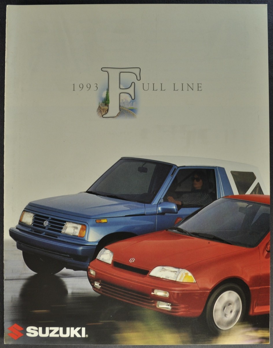1993 Suzuki Catalog Brochure Samurai Sidekick Swift GT 4x4