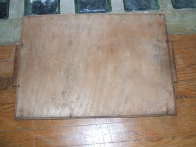 Plateau En Bois Ancien Motif Fleurs - Vintage Style Cottagecore - Pervenche Et Autres Couleurs