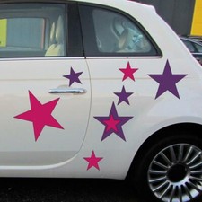 Voiture Étiquette Ciel Étoilé 2 Couleur Kit 28 Étoiles Étiquette, Sticker