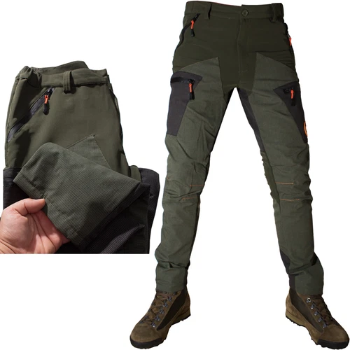 Men's Trekking Hunting Fishing Fabric Technical Ripstop Winter Pants