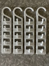 Closet Hanger Hook Organizer Set Of 4  White 10" New In Box All Purpose Hooks