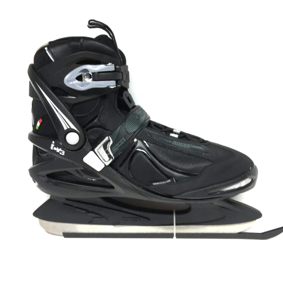 Roces ICY 3 Eislauf Schlittschuhe Semisoft Unisex Gr 44 Freizeit Eishockey Kufe