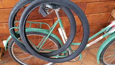 1 Paar 26 x 1,75  Oldtimer Reifen Blockprofil 26 x1.75 x 2 wie aus DDR