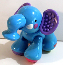 Fisher Price Amazing Animals Blue Elephant Baby Toddler Twist Click Toy