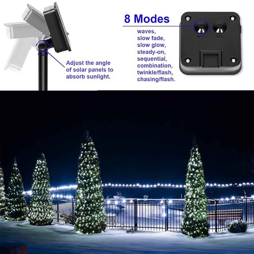 Solar String Light Solar Lamp for Fairy Holiday Christmas Party Garland Lighting - Picture 15 of 52