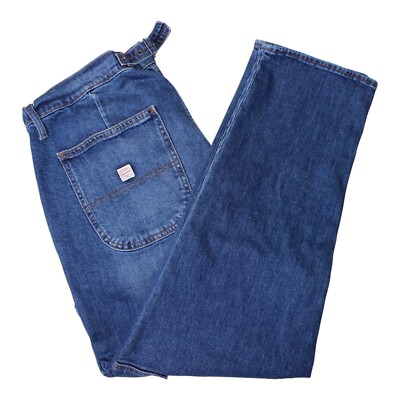 Old Navy Workwear Jeans Womens 18 Blue Extra High Rise SkyHi Straight Adjustable