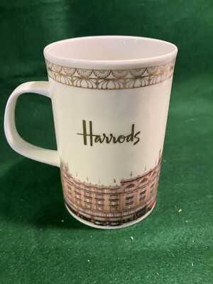 Harrods Knightsbridge Fine Bone China Coffee/Tea Mug with Storefront Graphic