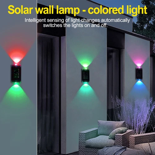 4X LUCES DE PARED LED PARA VALLA DE PUERTA CON ENERGÍA SOLAR SÚPER BRILLANTES LÁMPARA DE JARDÍN EXTERIOR - Imagen 11 de 18