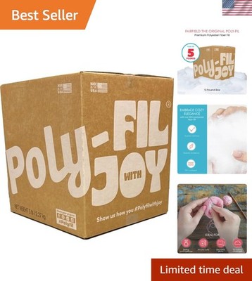 Fairfield 5 Lbs.  Polyester Fiber Fill - Soft, Machine-Washable Stuffing
