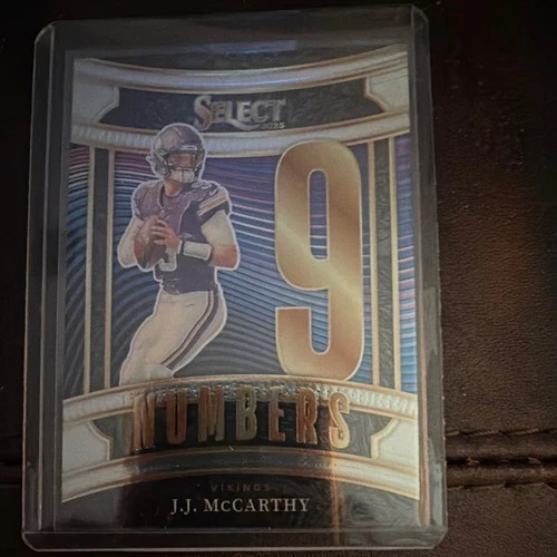 Panini 2025 Select Numbers Insert J.J. McCarthy Vikings #9 Football Card