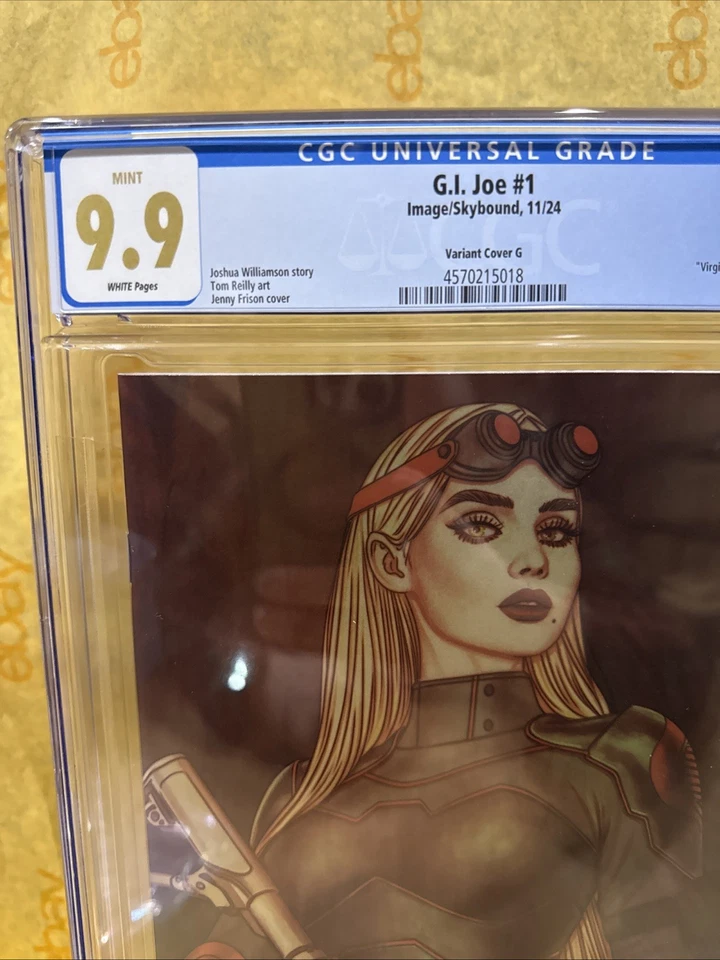 GI JOE #1 CVR Q JENNY FRISON FOIL VAR  CGC 9.9 RARE Not 9.8 Graded Comic - Image 3 of 4