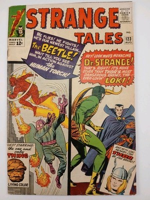 Strange Tales #123 VG/FN 5.0 (Marvel 1964) 1st Beetle App, 1st Thor crossover