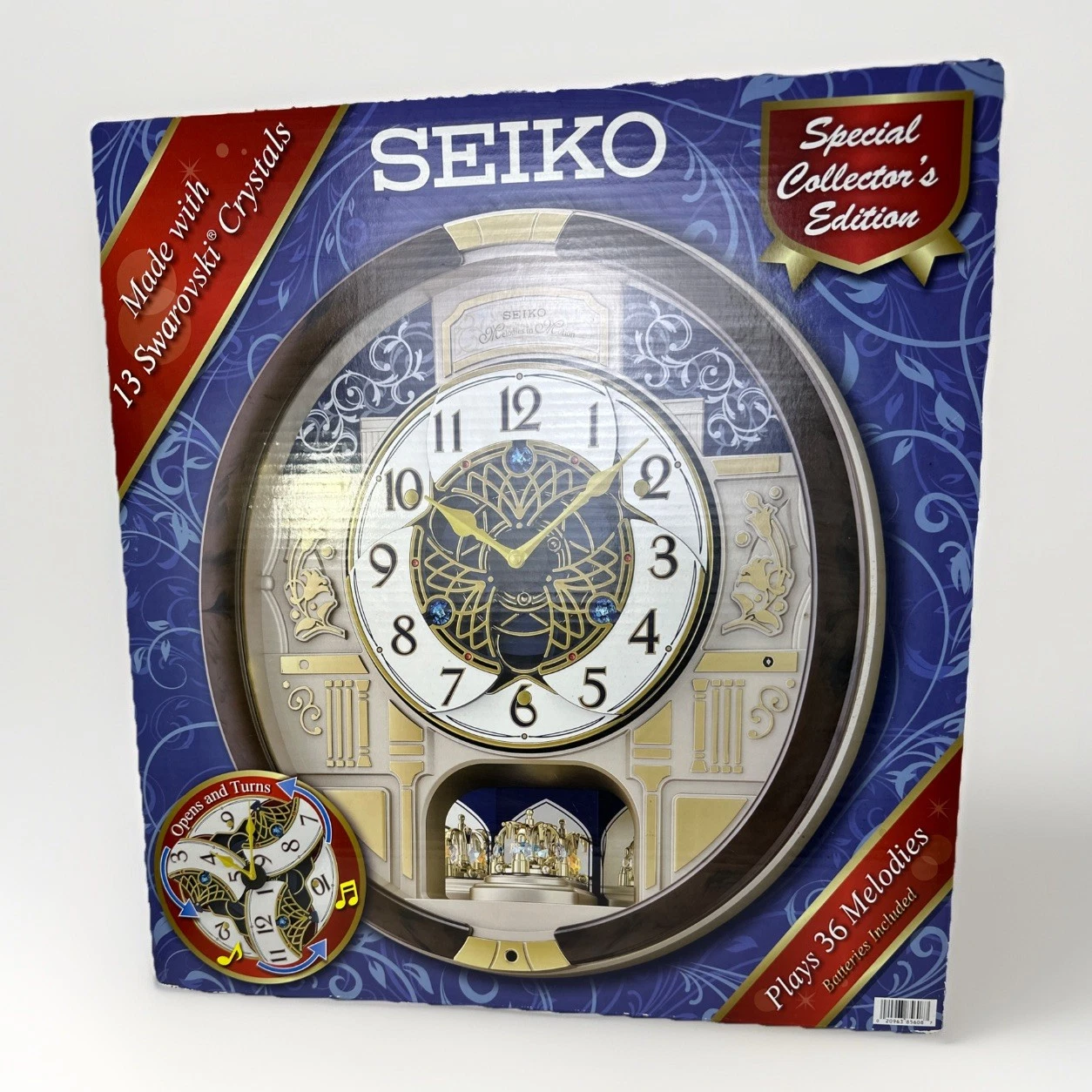 Seiko Melodies in Motion Clock - Limited Edition 36 Melodies! Swarovski Crystals