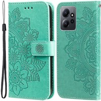 KlapphüLle FüR Xiaomi Redmi Note 12 4G, Mandala-Blume, GrüN
