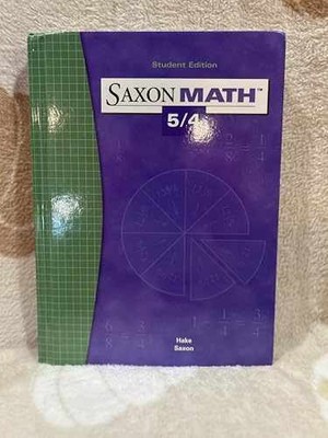 Saxon Math 5/4 - Hardcover, by Hake Stephen - Acceptable