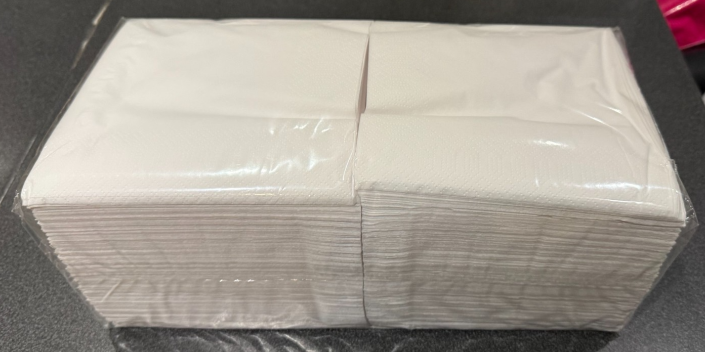 30cm White Dinner Napkins Serviettes 300 x 2ply - Tableware Tissue Paper