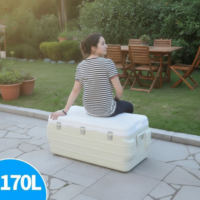 Große Kühltasche 170L, Robuste Kühlbox mit Kühlakkus