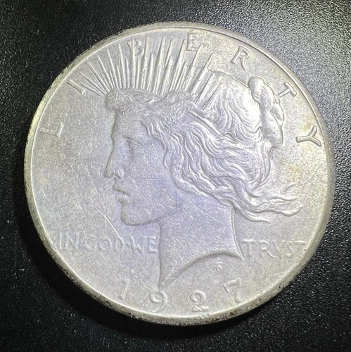 1927 Peace Dollar - Silver - Philadelphia AU Details