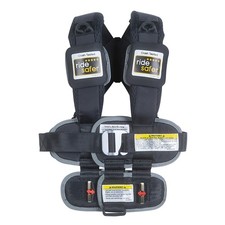 RideSafer Small Black Lightweight Compact Portable Car Seat - Perfect for Travel