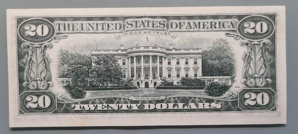 1977 Twenty Dollar Federal Reserve Note $20 STAR NOTE Uncirculated #96434 - Image 2 of 2