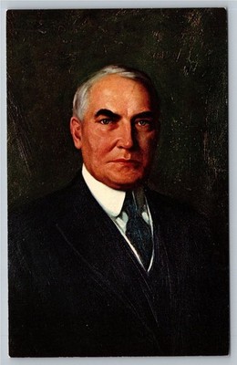 Vintage 3-D Postcard of President Warren G. Harding by Harding Memorial Assoc.