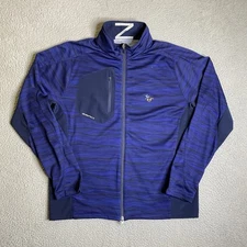 Zero Restriction Wave Hybrid Jacket Men Medium Blue Full Zip Golf Sleepy Hollow