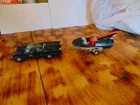 Vintage Batman Husky Corgi Batmobile Batboat  Batman/Robin Figures  NOT PERFECT