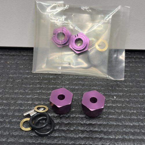Tobee Craft Purple Aluminum Staggered Wheel Hex Hubs 4/8mm HPI RS4 Vintage RC