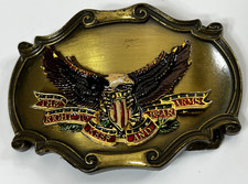 The Right to Keep and Bear Arms American Eagle Belt Buckle Second Amendment Vtg
