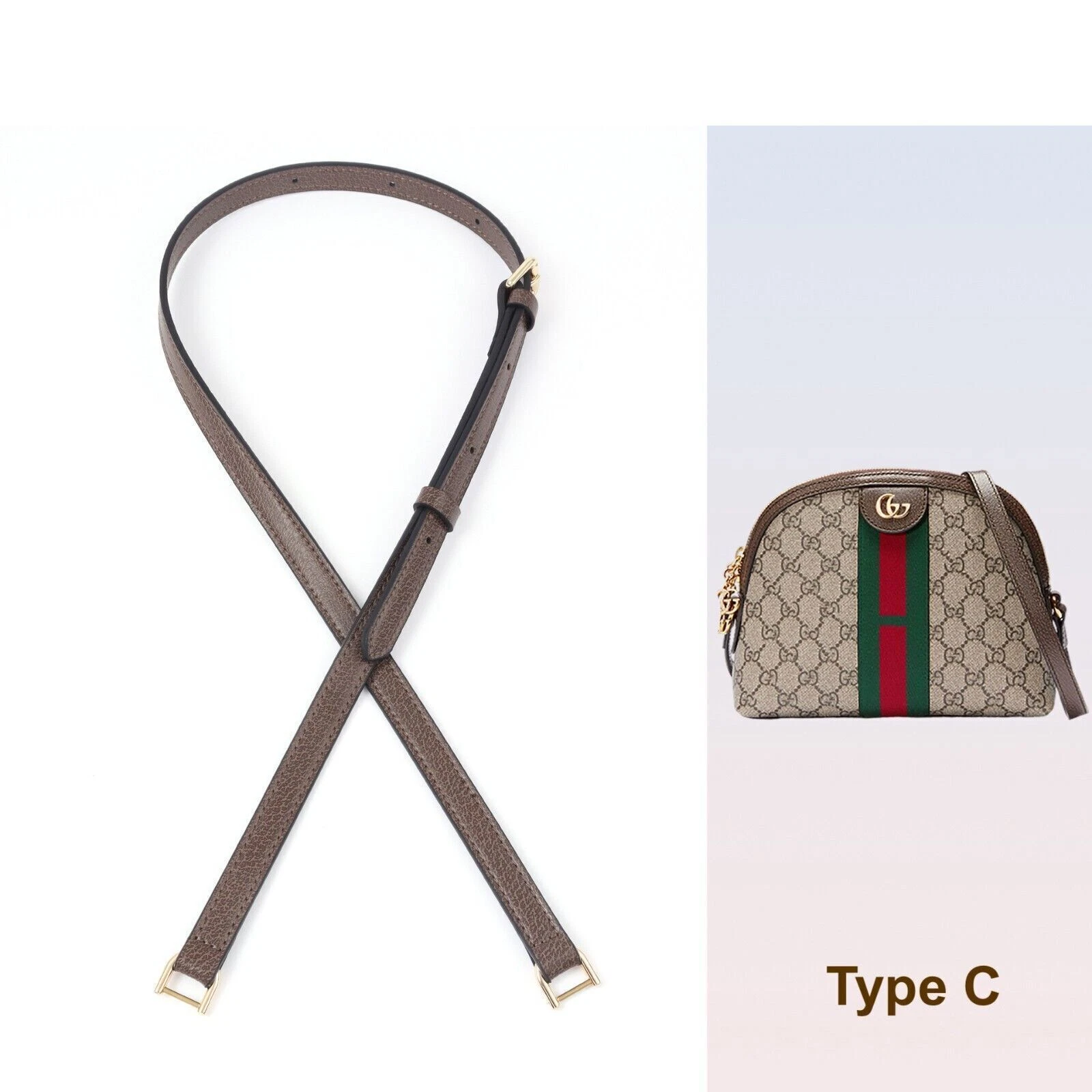 Sac à bandoulière en cuir véritable neuf bandoulière bandoulière à faire soi même Gucci étui cosmétique de remplacement