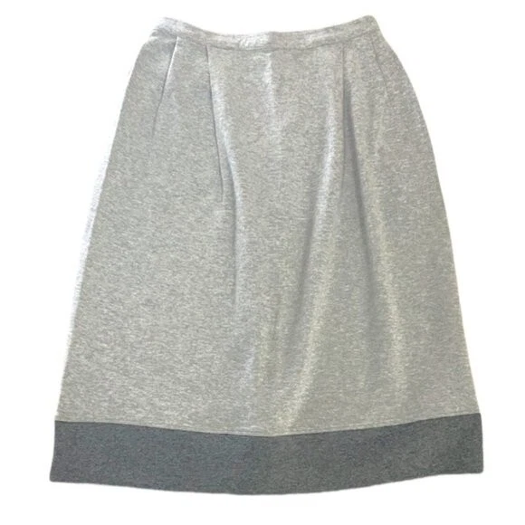 Cotton jersey top skirt grey