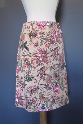 BYBLOS women pencil stretch skirt floral print size US 6 new Best Price