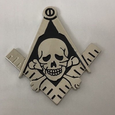 New Freemason Masonic Hiram Abiff Widows Son Cut-Out Car Emblem 