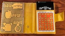 Vintage Spelling B Texas Instruments 1978 in case, picture book  directions 