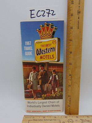 BEST WESTERN MOTEL TRAVEL GUIDE VINTAGE 1967 TOURISM HOTEL TRADE WINDS WEST