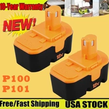 2Pack Replace for Ryobi 18V Ni-Mh PLUS 3.6Ah 18 Volt Battery P100 13022 ABP1801
