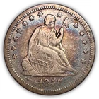 1857-O Seated Liberty Quarter Extremely Fine XF Coin, Details #18902