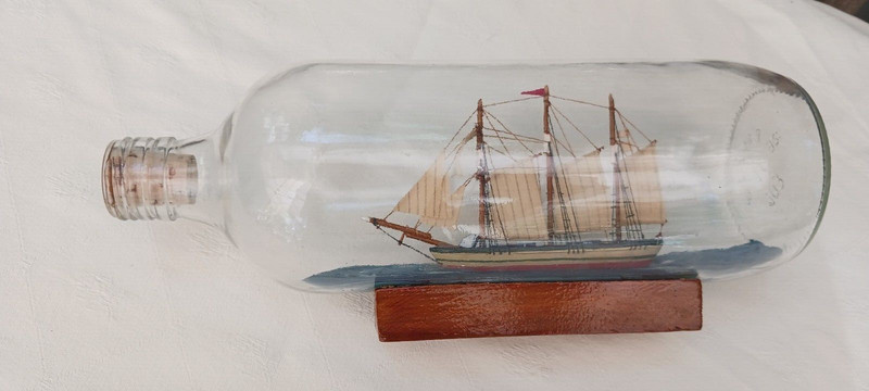 Vintage  Ship in a Bottle by Authentic Models Co.
