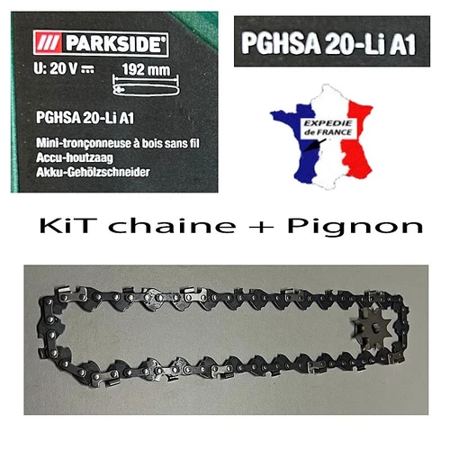 Chaine adaptable  Parkside 20V PGHSA 20V PGHSA 20-Li A1 mini tronçonneuse