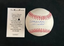 Art Mahaffey Signed Autographed MLB Baseball Ball Philadelphia Phillies COA