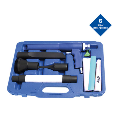 KS TOOLS Brilliant Druckluft-Sauger 6-tlg Sauger Bläser Fahrzeugreinigung