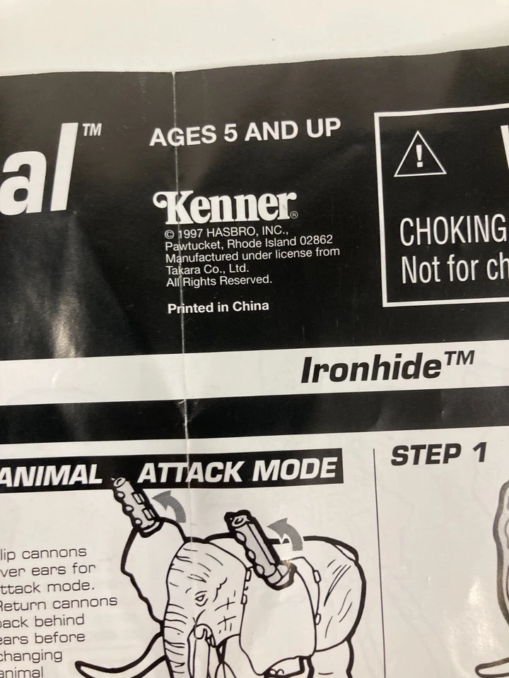 3 manuales de instrucciones originales de Beast Wars Transformers de colección - años 90 Foto 2 de 4