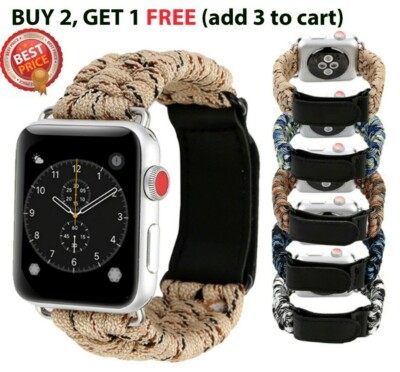 For Apple iWatch Series 38/44mm Survival Rope Strap