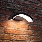 Auraglow Integrated Bright LED Modern Outdoor Wall Light Security Lamp Black