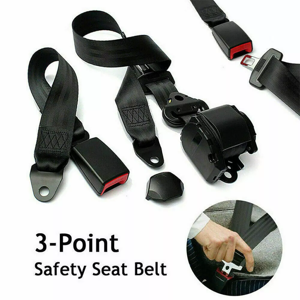 Car Auto 3 Point Car Safety Seat Belts Lap Belt With Buckle