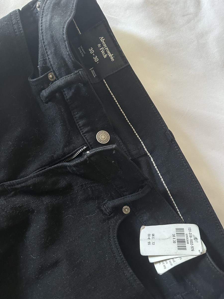 Abercrombie and fitch mens stretch skinny Black Mens jeans