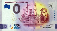 Zero Euro Note - 0 Euro Note - Steamship Schaarhörn 2024-1